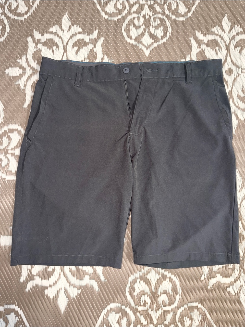 burnside Black Flat Front Men's Shorts